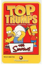 HOMER AND BART SIMPSON Header 2009 Top Trumps Tournament TV The Simpsons picture