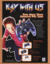 Hammerhead FX Game Pad Original 2001 Ad Authentic Seth Green Video Game Promo picture