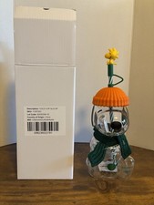 AUTHENTIC Starbucks Peanuts Snoopy Glass Cold Cup NEW IN BOX 2026 SOLD OUT picture