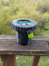 THE LICK LOCKER Ice Cream Pint Safe – Anti-Theft Locking Lid w/ Padlock & Keys picture