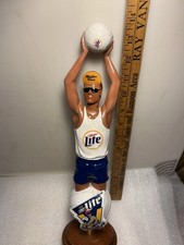 MILLER LITE PRO BEACH VOLLEYBALL TAN MAN draft beer tap handle. Miller/Coors USA picture