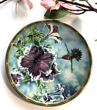 Vintage 1991 Pickard ANNA'S HUMMINGBIRD Plate Cyndi Nelson #7 IN SERIES picture