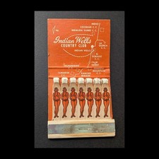 Full Book Girlie Feature Matchbook Indian Wells Country Club Palm Desert CA picture