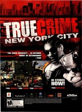 Activision True Crime New York City Original Print Ad 2005 M Rated picture