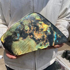 10lb Natural Flash Labradorite Quartz Crystal Freeform rough Mineral Healing picture