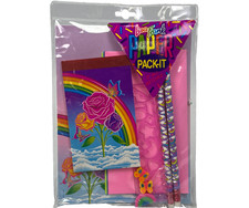 Lisa Frank Paper Pack-It Roses & Butterflies 1993 Stationery Set picture