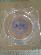 PENNSYLVANIA STATE UNIVERSITY 1970's era Square Glass ASHTRAY PENN STATE LOGO picture