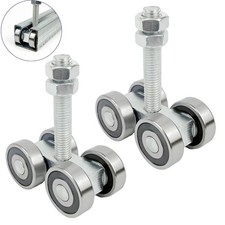 4 Wheel Trolley Assembly Roller Trolley Silent M10 Bolt for use with 1-5/8