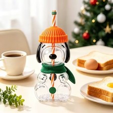 2026 Starbucks x Peanuts  Glass Cup Brand New picture