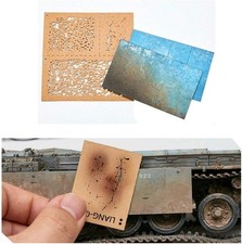 1Set DIY Decoration Weathering Airbrush Stencils Tools for 1/35 1/48 1/72 Scale picture