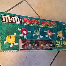 Vintage 1993 M&M's Happy Lights 20 L Holiday String Christmas Decor picture