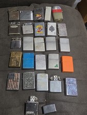 Lot Of 15 Zippo Lighters Plus More picture