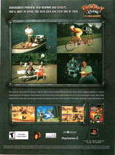 2004 Ratchet & Clank Up Your Arsenal PS2 Print Ad Promo Art Rare Gamer Gaming AD picture
