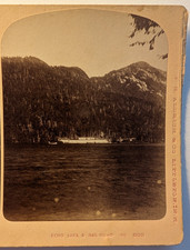 Echo Lake & Franconia Notch Railroad, New Hampshire -Rare G H Aldrich Stereoview picture