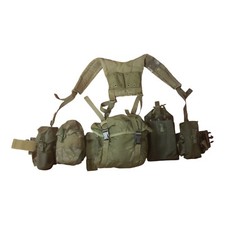 Canadian Armed Forces '82 Pattern SMG Load Bearing 9 Piece Web Set M/L picture