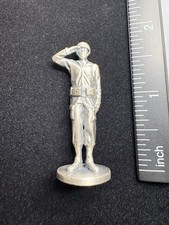 Military Figurine Soldier Statuette - Hand Salute - .999 Silver, 15.8 Grams picture