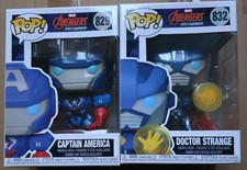 Funko Pop Marvel Avengers Mech Strike America And Strange Vinyl NIB #829,#832 picture