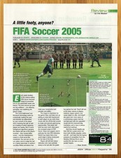 2004 FIFA Soccer 2005 Xbox PS2 REVIEW Print Ad/Poster Authentic Video Game Art picture