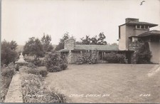 Frank Lloyd Wright Taliesin Spring Green WI Real Photo Postcard Antique RPPC picture