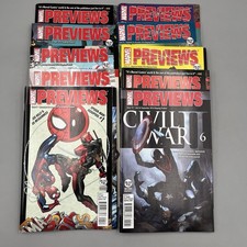 Marvel Previews Magazine Catalog Lot of 10 Comic Book Order Guide - 2016 picture