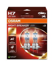 OSRAM NIGHT BREAKER 220, H7, 220% 2 lámparas, White/Dark Grey Heather picture