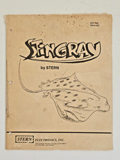 STERN ELECTRONICS STINGRAY PINBALL OPERATION MANUAL picture
