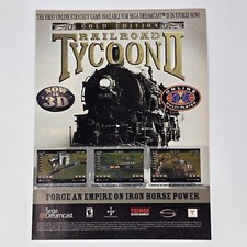 Railroad Tycoon Gold Edition Sega Dreamcast Horsepower Print Ad/Poster Promo Art picture