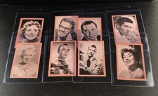 1957 Madison Confectionery Disc Jockey Gum 8 Card Lot Vintage 1950s Singer Music picture