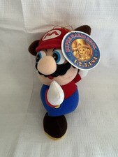 1993 Super Mario All-Stars SNES Vintage Plush Raccoon Mario Bros 3 picture