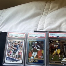 Tom Brady PSA Graded 3-Card Lot picture