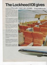 Original 1965 Lockheed 1011 two page  vintage print ad picture