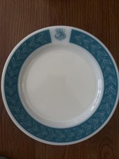 Strategic Air Command, Commemorative Plate Teal Laurel Leaf Band, Pyrex Corning picture