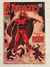 Avengers #57 1968 Marvel 1st Appearance of the Vision Key Silver Age VG- 3.5 picture