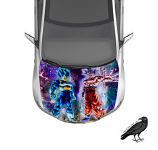 Goku x Vegeta Hood Wrap Weatherproof 3M Vinyl Car Decal 50