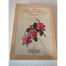 Vintage 1992 Victoria's Secret Royal Roses London Notecard Set Coral Guest 10 picture