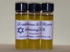 LOT of 3 vials -Simple Anointing Oil with Frankincense and Myrrh - GREAT GIFTS picture