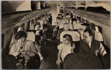 Vintage 1942 UNITED AIR LINES Advertising Postcard 