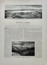 1912 Pictorial  Article Oregon Washington Deming Glacier Mt Baker, Hood, Rainier picture