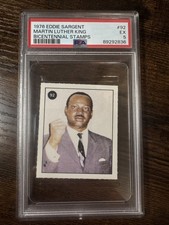 1976 Eddie Sargent Bicentenial Stamps Martin Luther King #92 Psa 5 picture