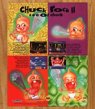 Chuck Rock II 2 Son of Chuck SEGA - Video Game Print Ads Poster Promo Art 1993 picture