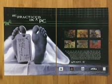 1999 Quake II 2 N64 PS1 PC Vintage Print Ad/Poster Official FPS Video Game Art picture