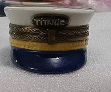 Titanic Captain's Hat Elda Creations, Limoges France. picture