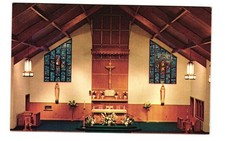 Sanctuary of St Adelaide's West Peabody MA Vintage postcard unposted picture