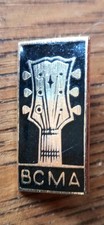 Vintage The British Country Music Association Enamel Brooch Badge BCMA picture