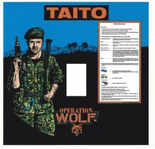 Operation Wolf Arcade Control Panel Overlay CPO Textured Laminate picture