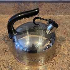 Vtg Paul Revere Ware 1.5 Qt Whistling Teapot Kettle Copper Bottom Stainless picture