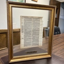 1611 Ed. King James Bible Leaf | Acts 13-14 | Printed between 1612 and 1648 COA picture