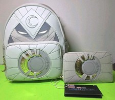 Loungefly Moon Knight GITD Backpack & Wallet 2023 Wondercon Exclusive NEW w/Tags picture