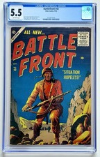 BATTLEFRONT 42 ◉ CGC 5.5 * EPIC COVER * 1956 Atlas * SOLDIER * NEW CASE  👀 picture