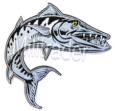 Barracuda Saltwater Sport Fish Sphyraena Patch Large picture
